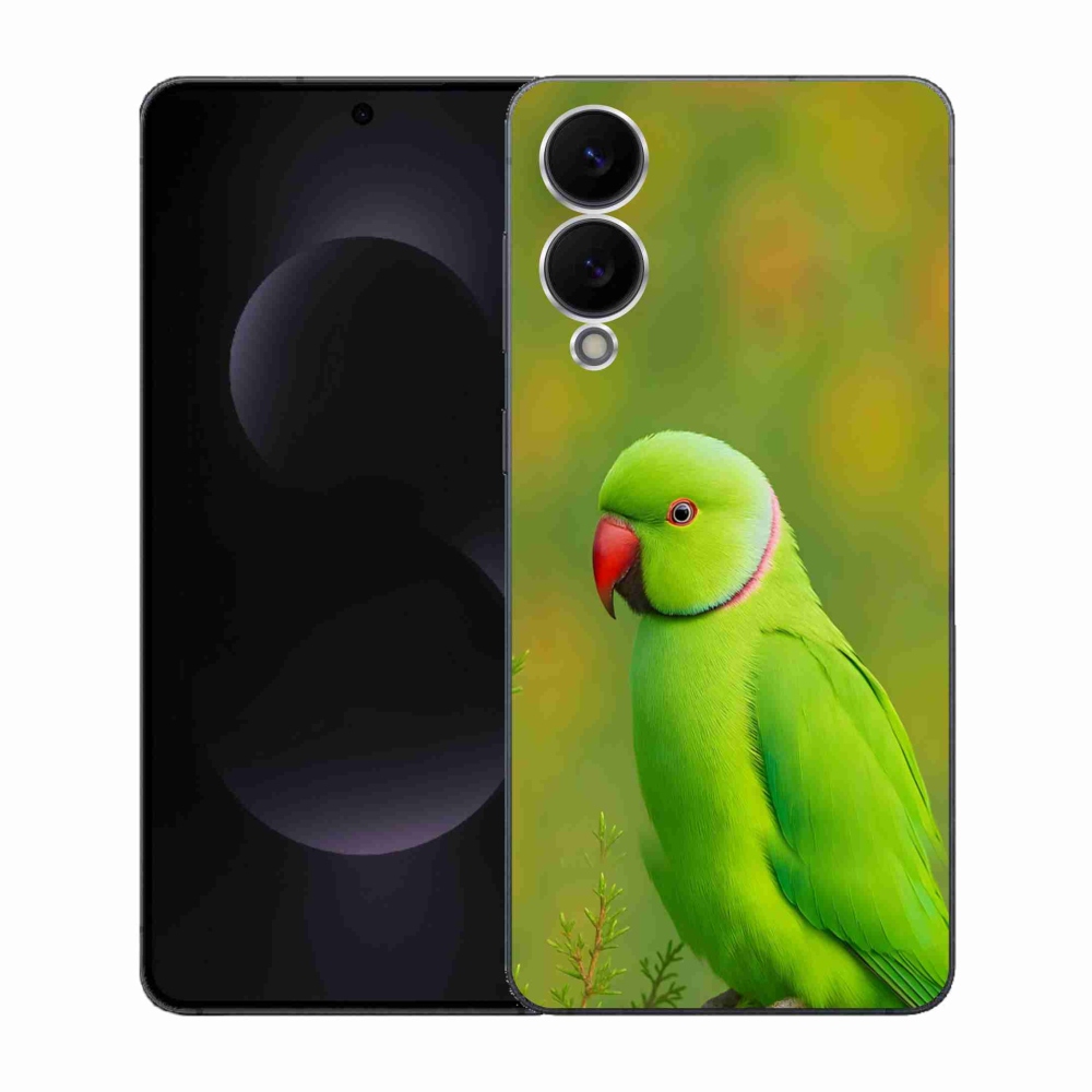 Gél borítás mmCase Samsung Galaxy S25 Edge készülékhez - papagáj alexandr 2