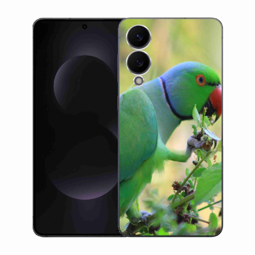 Gél borítás mmCase Samsung Galaxy S25 Edge készülékhez - papagáj alexandr