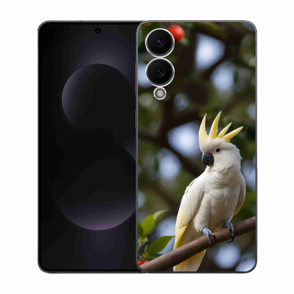 Gél borítás mmCase Samsung Galaxy S25 Edge készülékhez - papagáj kakadu 3