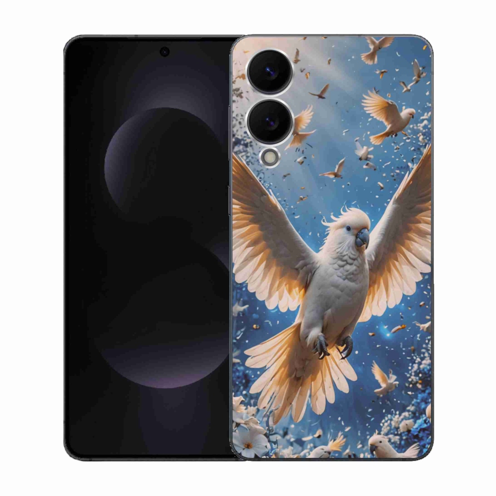 Gél borítás mmCase Samsung Galaxy S25 Edge készülékhez - papagáj kakadu