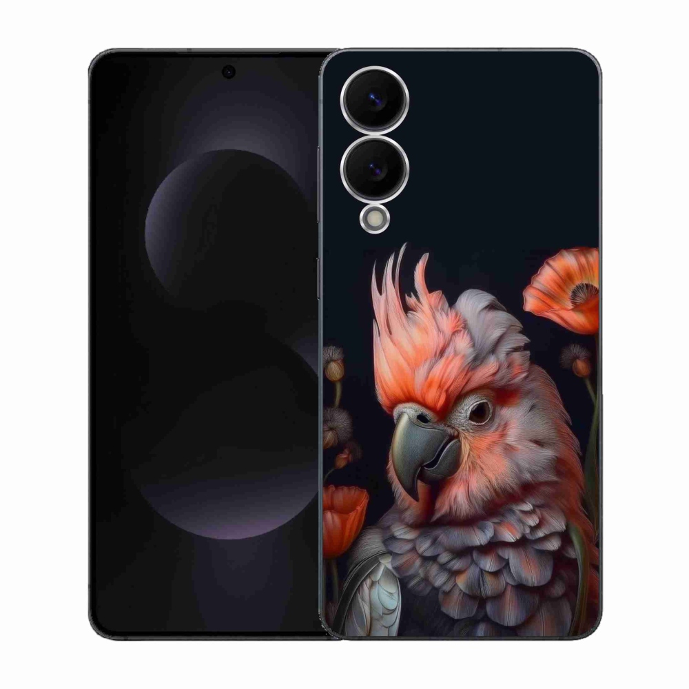 Gél borítás mmCase Samsung Galaxy S25 Edge készülékhez - papagáj kakadu színekben