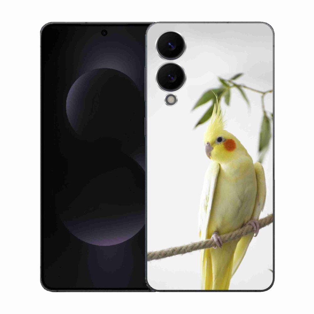 Gél borítás mmCase Samsung Galaxy S25 Edge - papagáj korela chocholatá