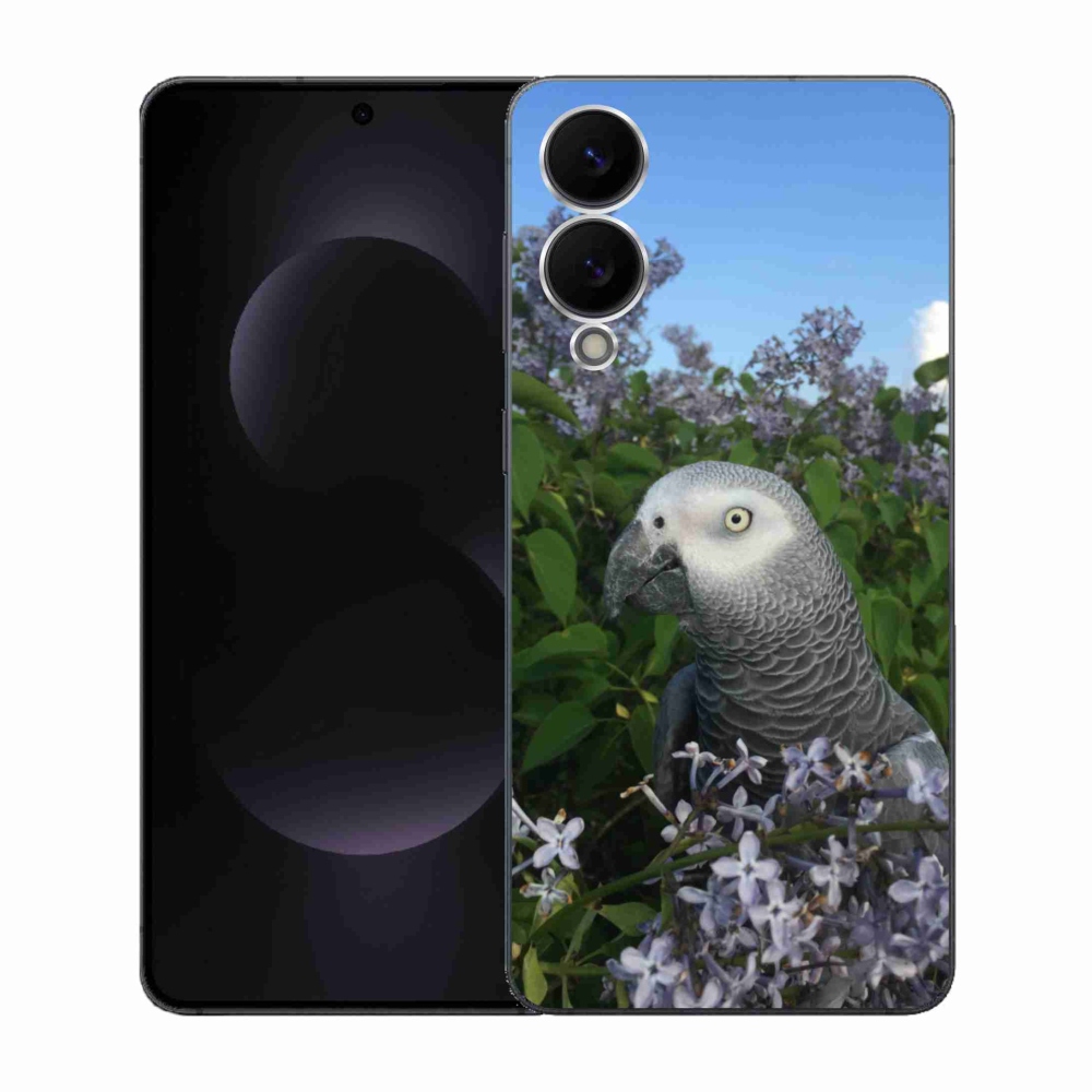 Gél borítás mmCase Samsung Galaxy S25 Edge készülékhez - papagáj jacco