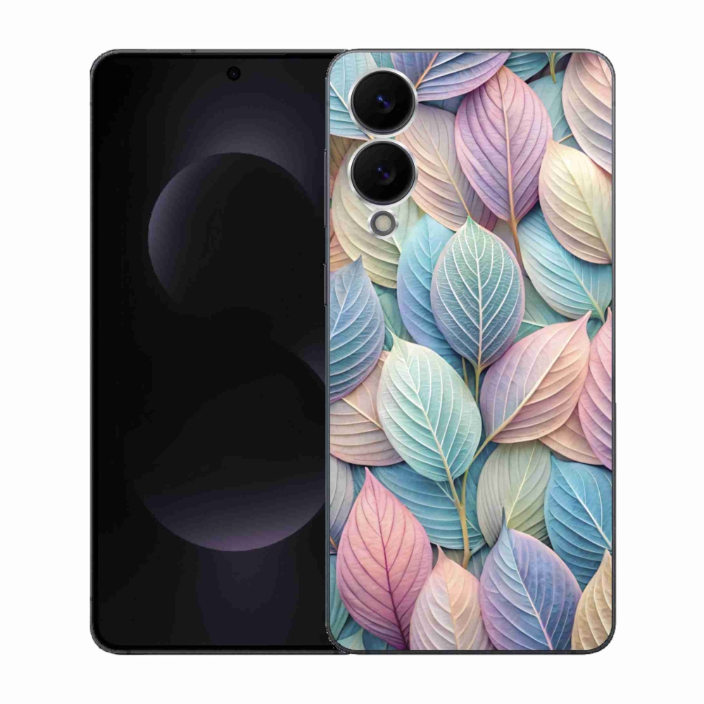 Zselés borítás mmCase Samsung Galaxy S25 Edge készülékhez - pasztell levelek