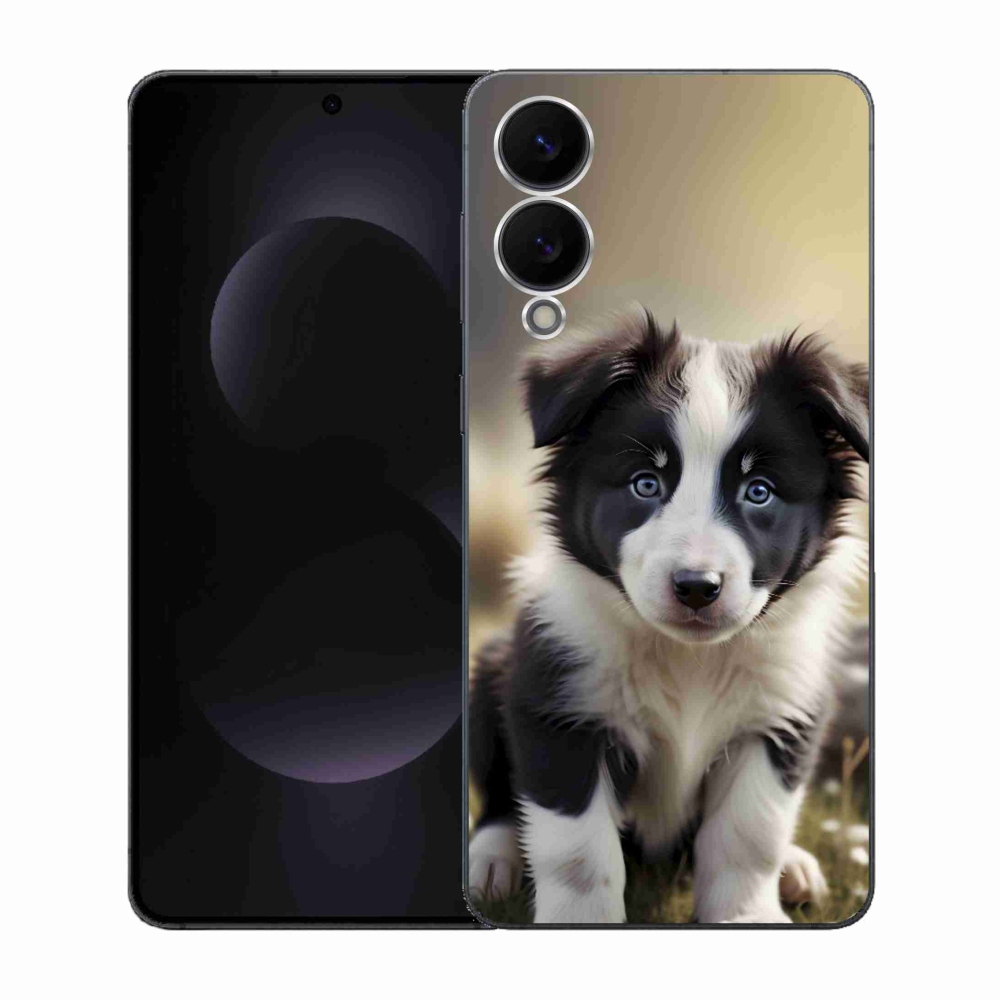Gél borítás mmCase Samsung Galaxy S25 Edge készülékhez - aranyos border collie