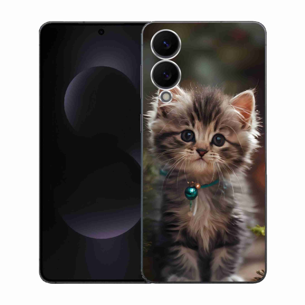 Gél borítás mmCase Samsung Galaxy S25 Edge készülékhez - aranyos cica 11