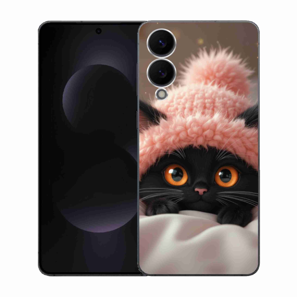 Gél borítás mmCase Samsung Galaxy S25 Edge készülékhez - aranyos cica 7