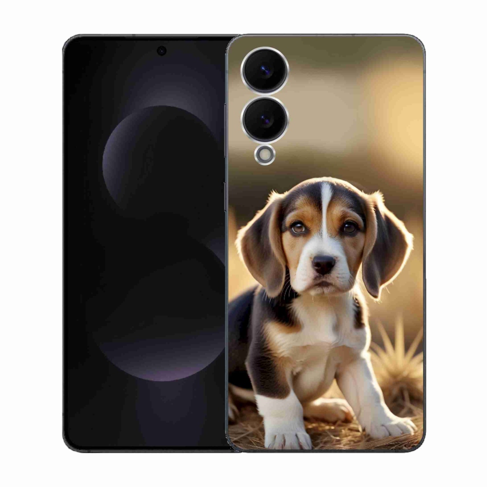 Gél borító mmCase Samsung Galaxy S25 Edge készülékhez - aranyos beagle