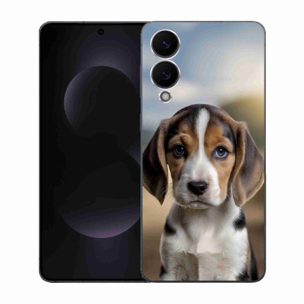 Gél borító mmCase Samsung Galaxy S25 Edge készülékhez - aranyos beagle