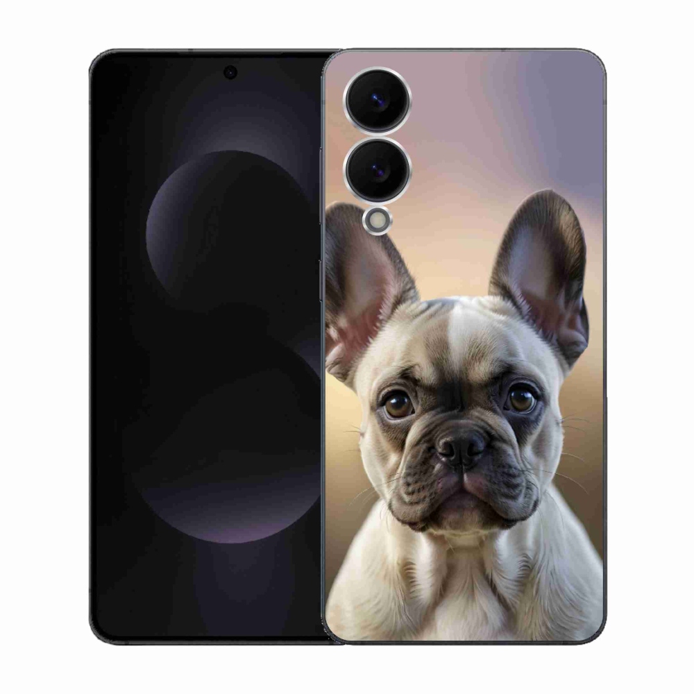 Gél borítás mmCase Samsung Galaxy S25 Edge készülékhez - aranyos francia bulldog