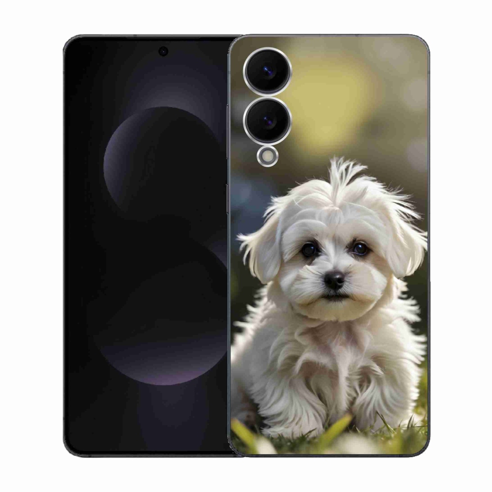 Gél borítás mmCase Samsung Galaxy S25 Edge készülékhez - aranyos máltai kutya