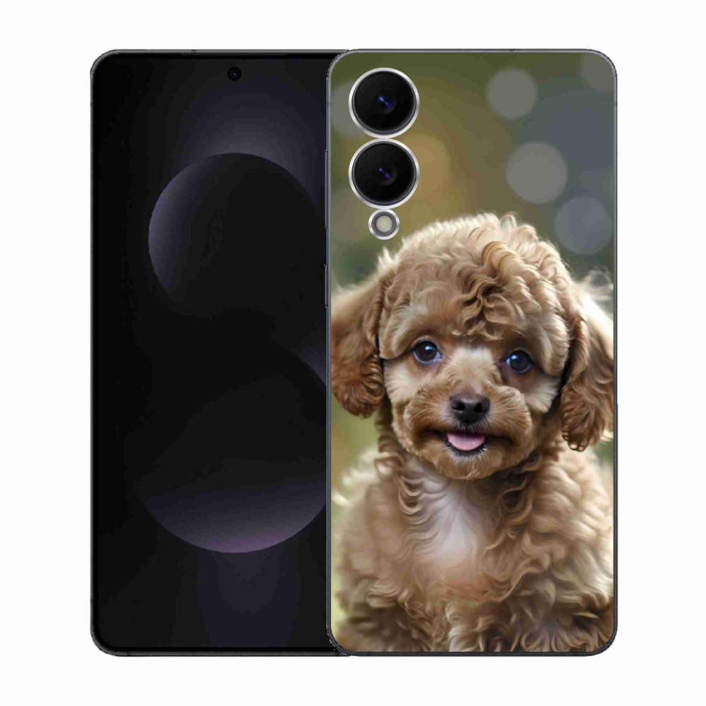 Gél borítás mmCase Samsung Galaxy S25 Edge készülékhez - aranyos uszkár