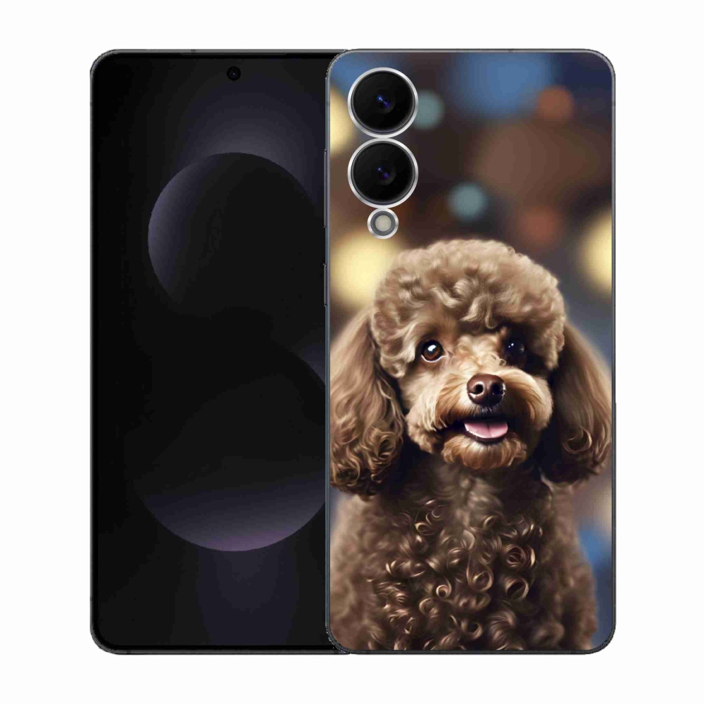 Gél borítás mmCase Samsung Galaxy S25 Edge készülékhez - aranyos uszkár