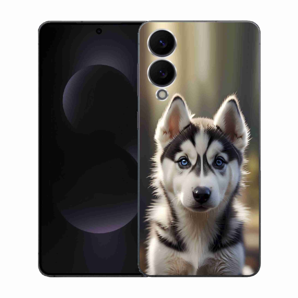 Gél borító mmCase Samsung Galaxy S25 Edge készülékhez - aranyos szibériai husky