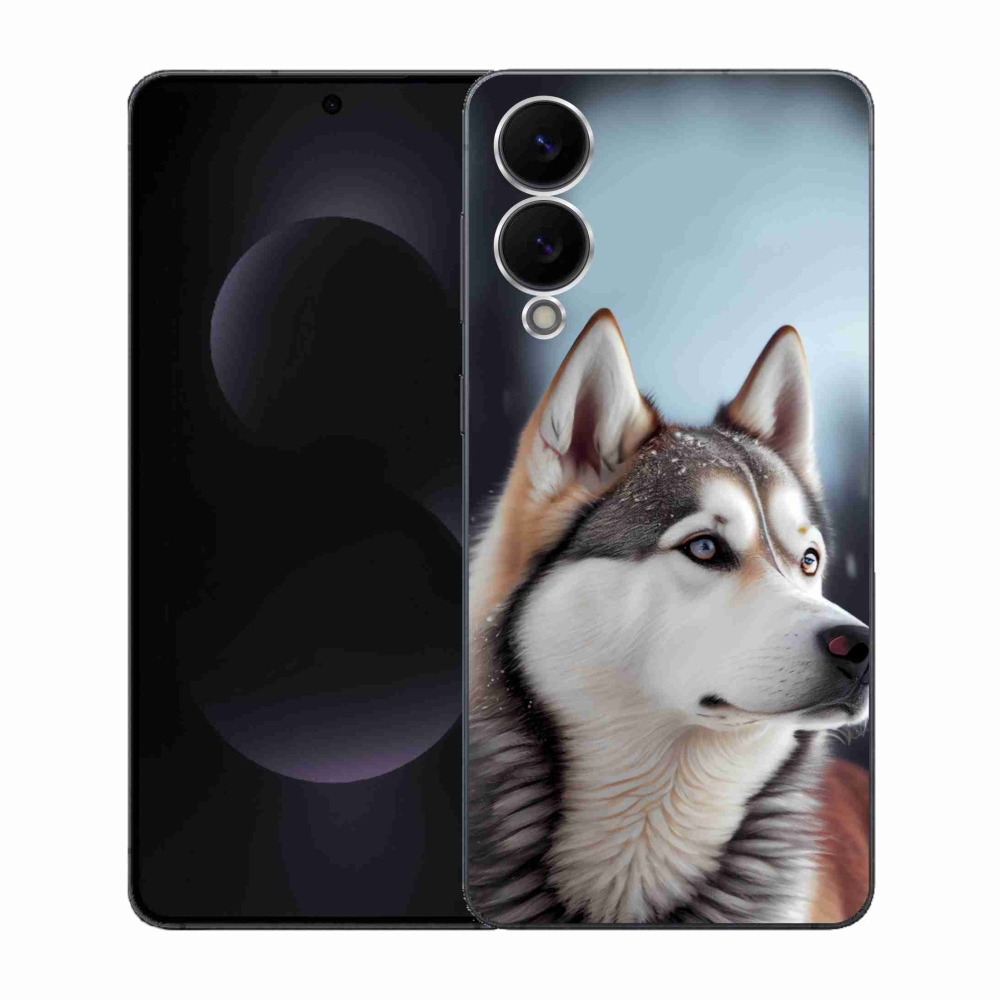 Gél borítás mmCase Samsung Galaxy S25 Edge készülékhez - Szibériai husky