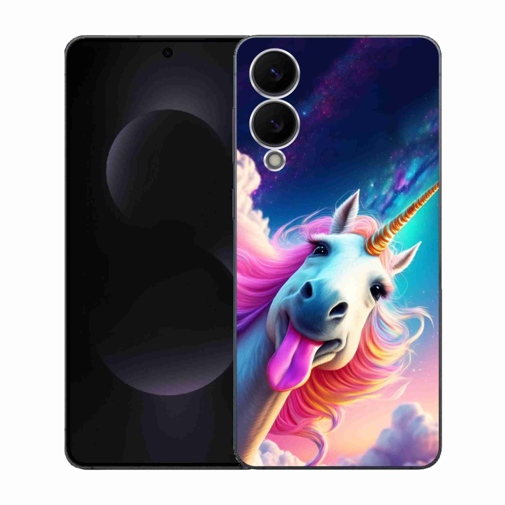 Gél borító mmCase Samsung Galaxy S25 Edge készülékhez - őrült egyszarvú