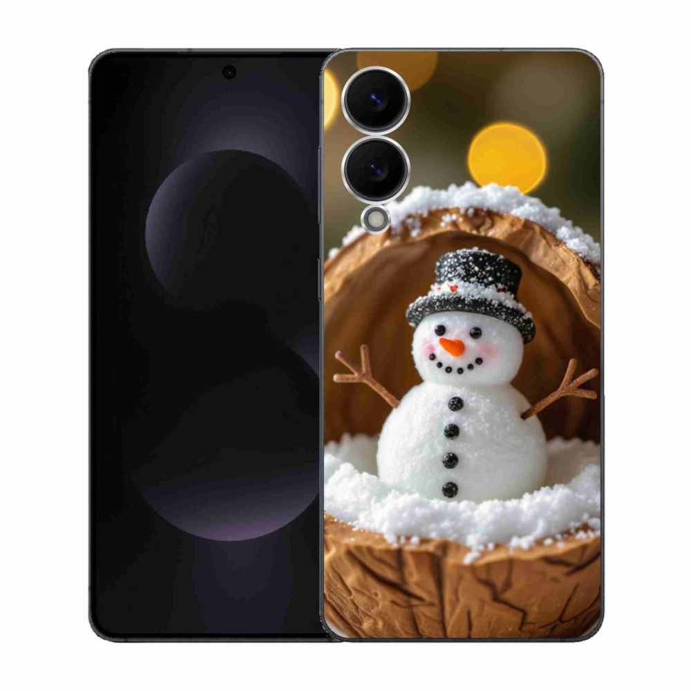 Gél borítás mmCase Samsung Galaxy S25 Edge készülékhez - hóember 4