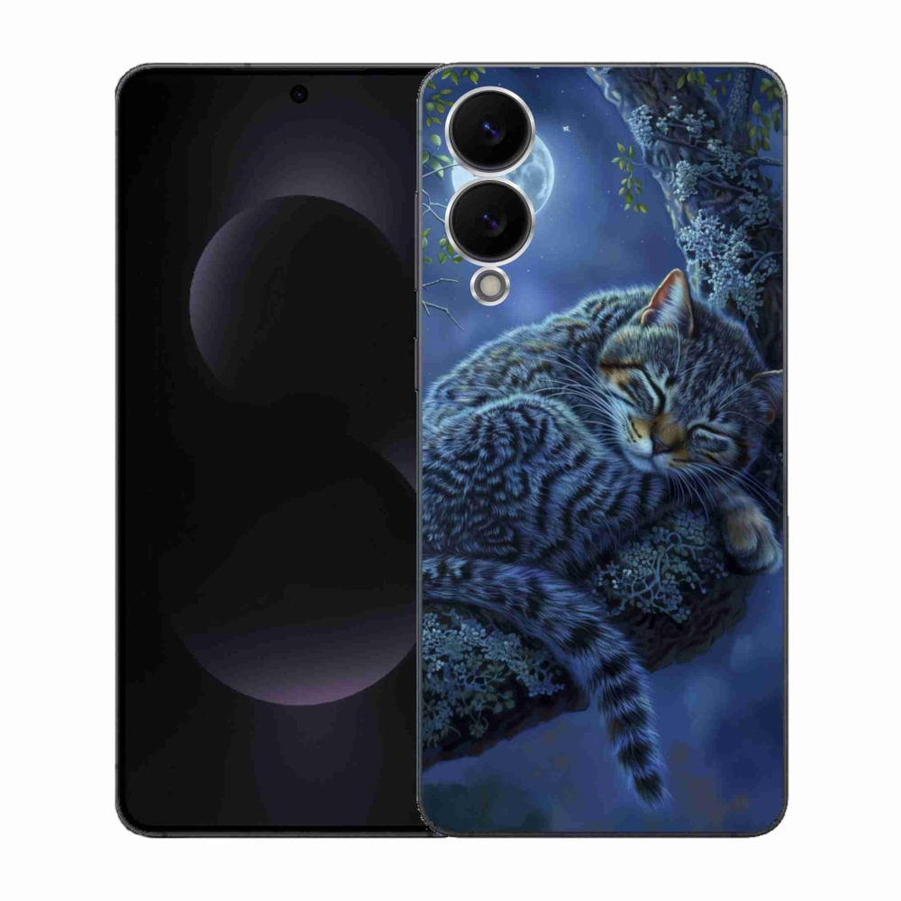 Gél borítás mmCase Samsung Galaxy S25 Edge készülékhez - alvó macska