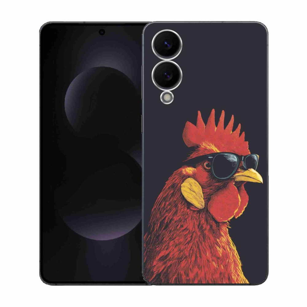 Gél borítás mmCase Samsung Galaxy S25 Edge készülékhez - stílusos kakas