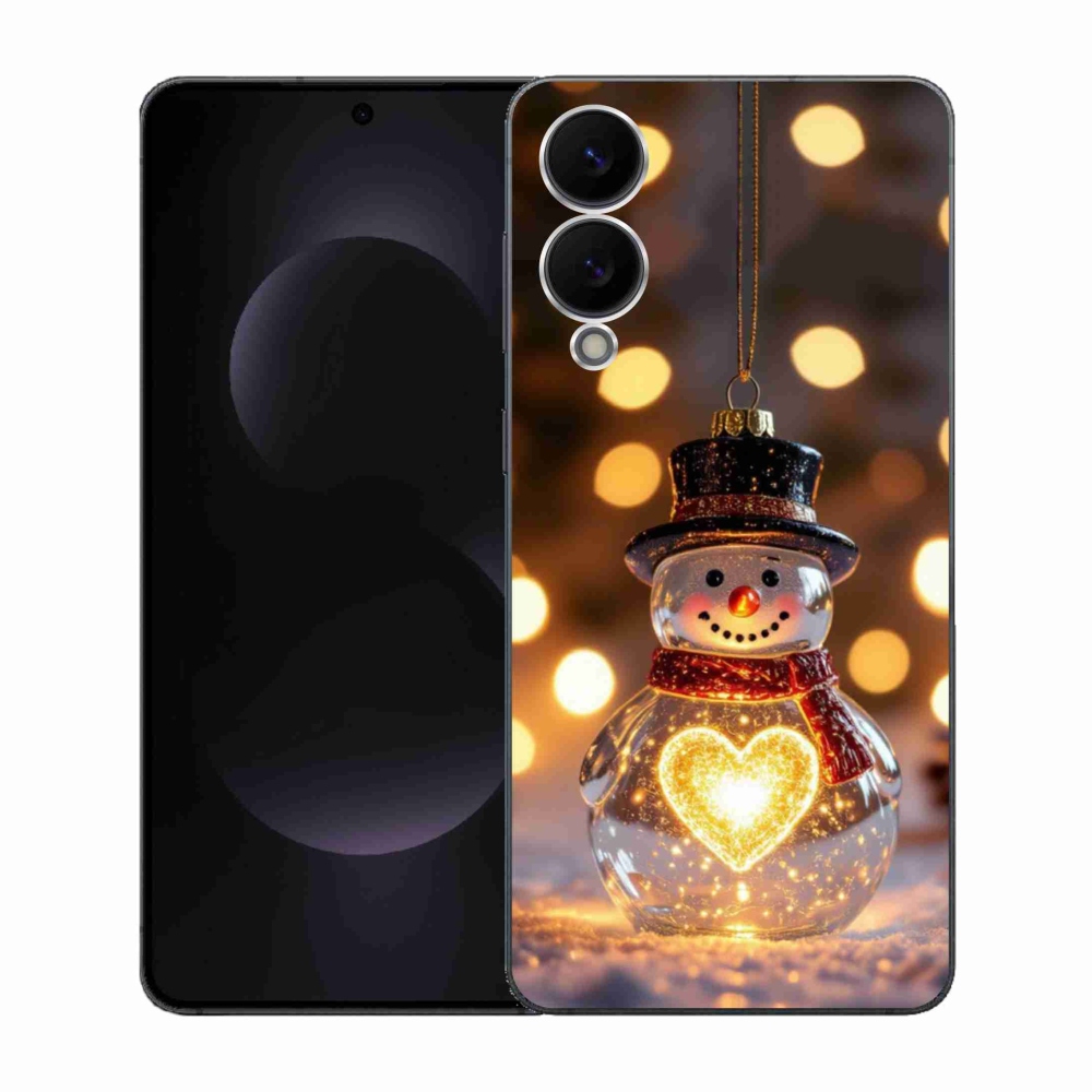 Gél borítás mmCase Samsung Galaxy S25 Edge készülékhez - Karácsonyi hóember