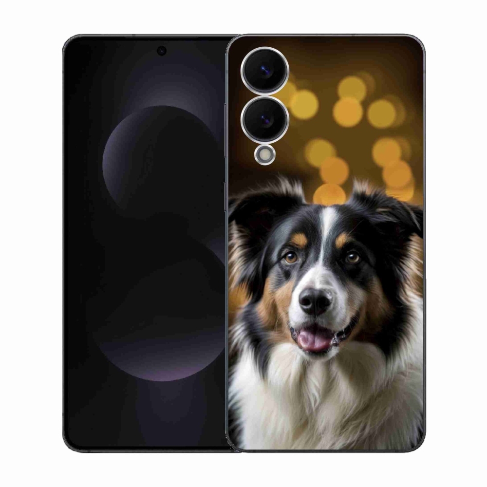 Gél borítás mmCase Samsung Galaxy S25 Edge készülékhez - mosolygós ausztrál juhászkutya