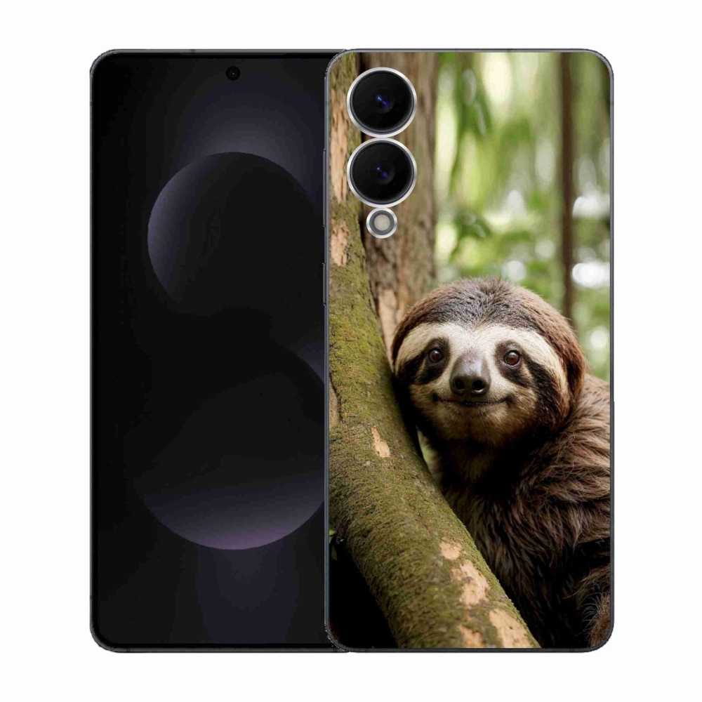 Gél borító mmCase Samsung Galaxy S25 Edge készülékhez - mosolygó lajhár