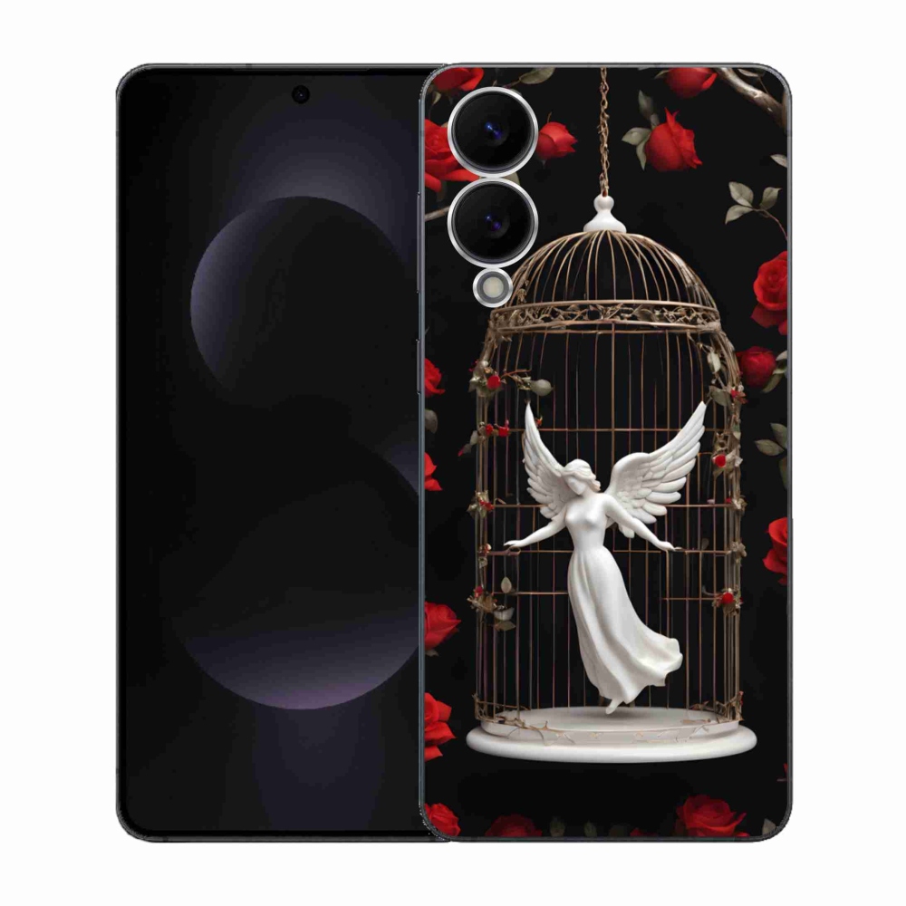 Gél borítás mmCase Samsung Galaxy S25 Edge készülékhez - csapdába esett angyal