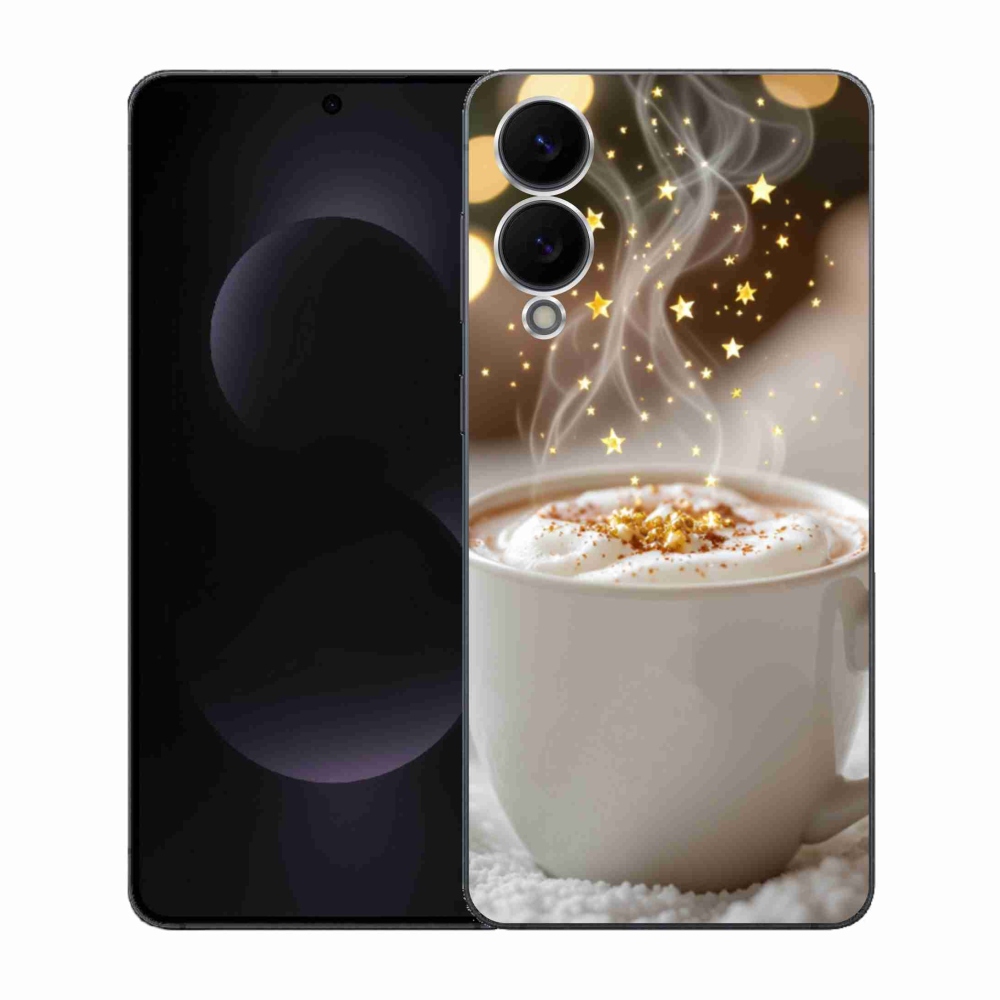 Gél borítás mmCase Samsung Galaxy S25 Edge készülékhez - Karácsonyi forró ital