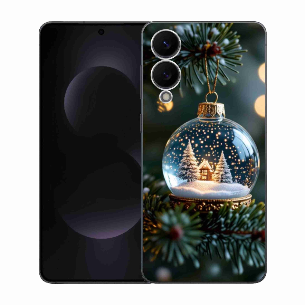 Gél borító mmCase Samsung Galaxy S25 Edge - Karácsonyi gömbök 2