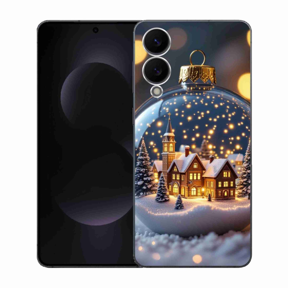 Gél borítás mmCase Samsung Galaxy S25 Edge - Karácsonyi gömbök 4