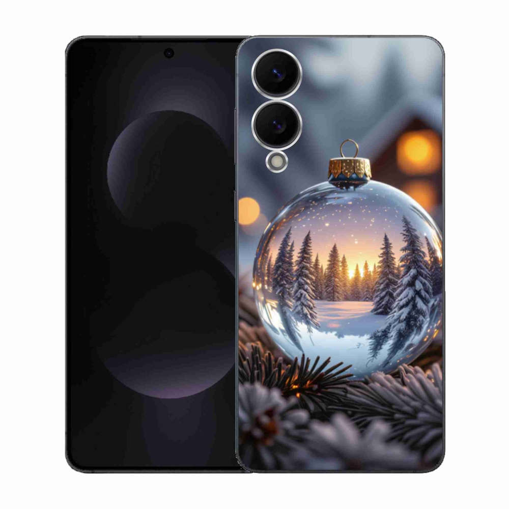 Gél borítás mmCase Samsung Galaxy S25 Edge készülékhez - karácsonyi dekoráció