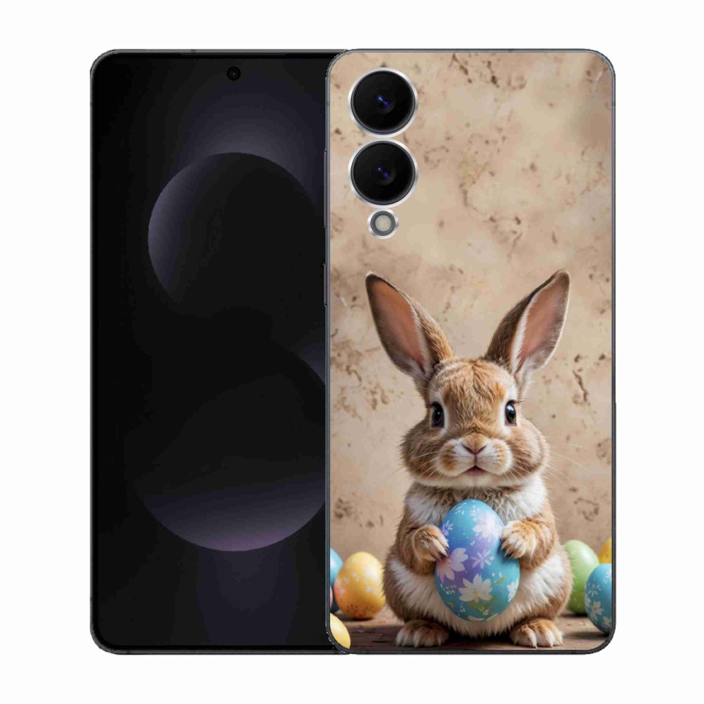 Gél borítás mmCase Samsung Galaxy S25 Edge készülékhez - Húsvéti nyuszi