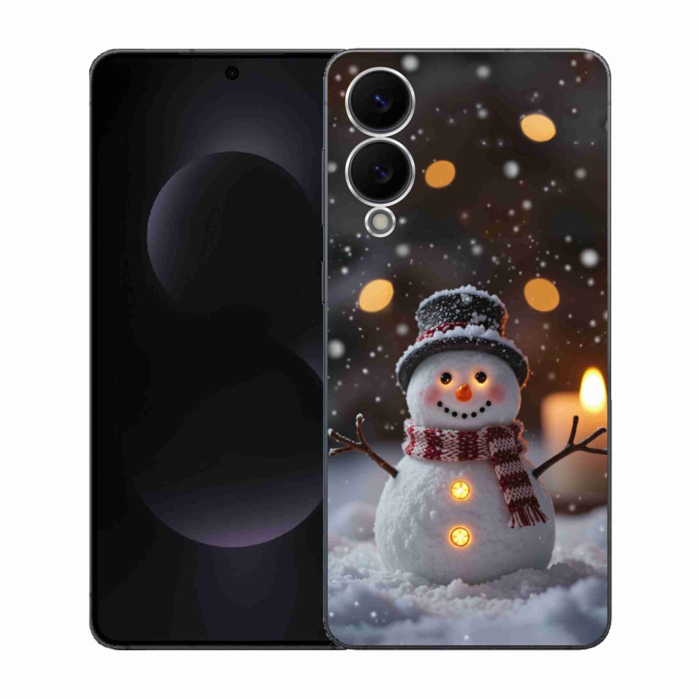 Gél borítás mmCase Samsung Galaxy S25 Edge készülékhez - vidám hóember