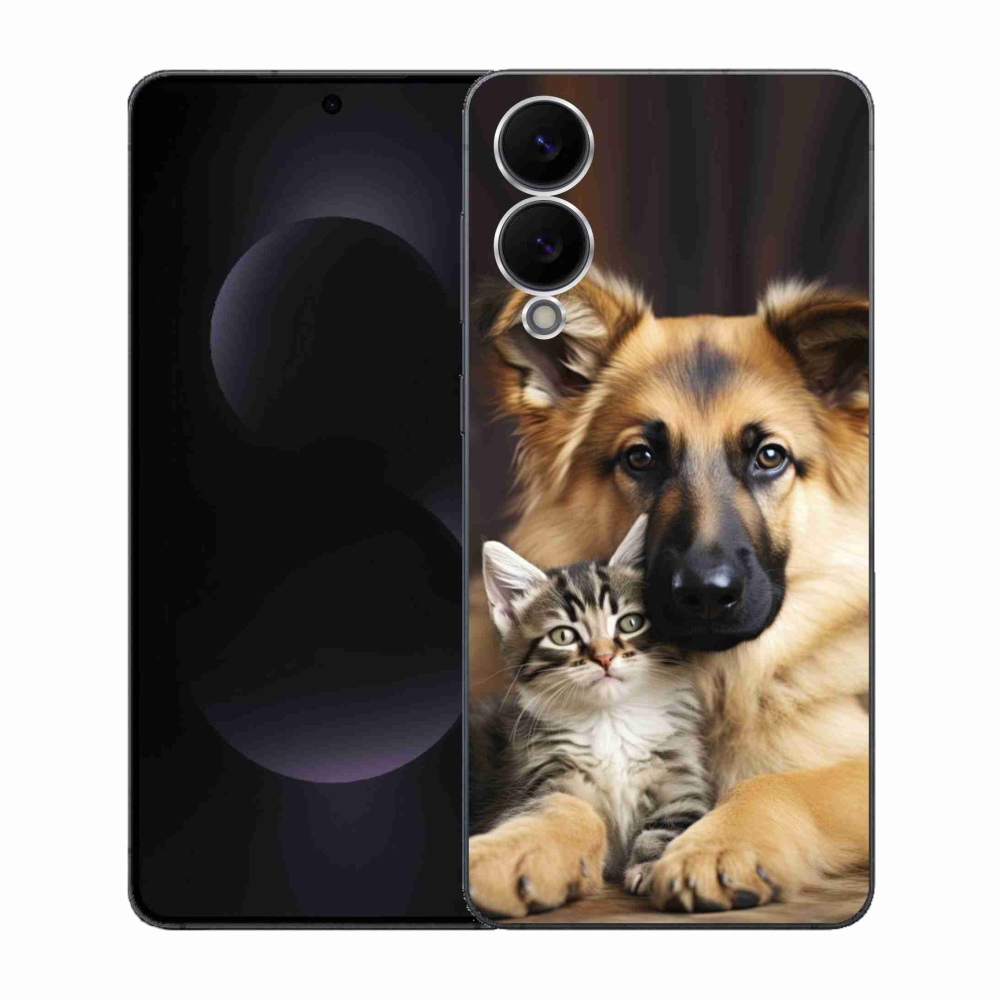 Gél borítás mmCase Samsung Galaxy S25 Edge készülékhez - állatbarátság