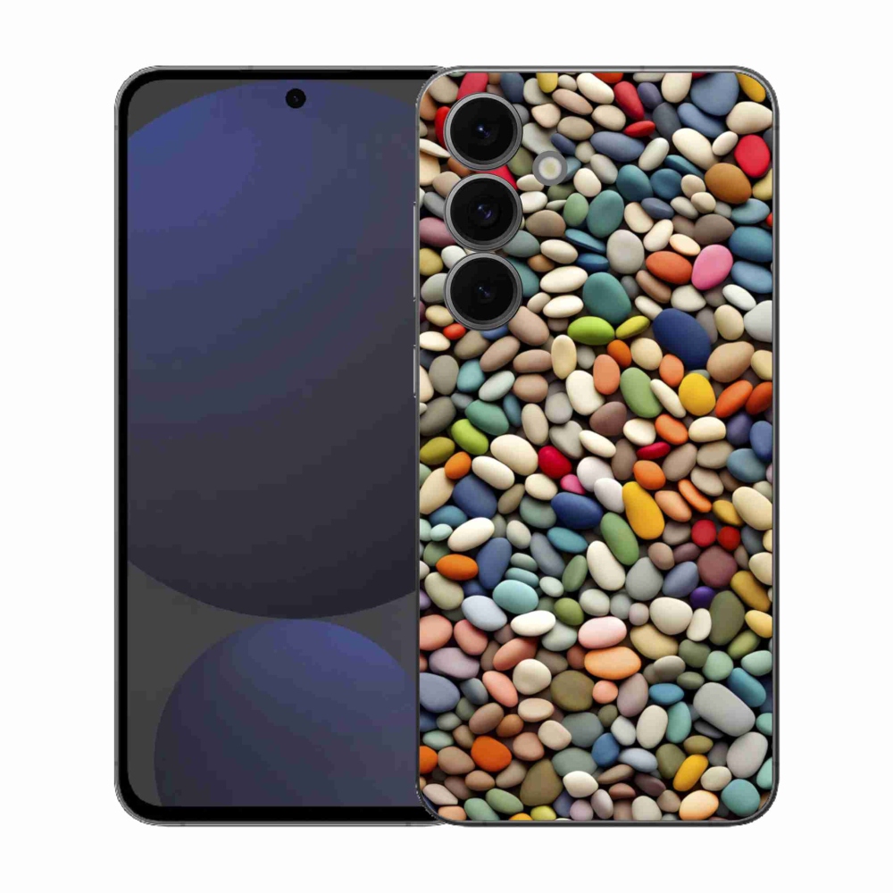 Zselés borítás mmCase Samsung Galaxy S25 FE - színes strasszkövek 2