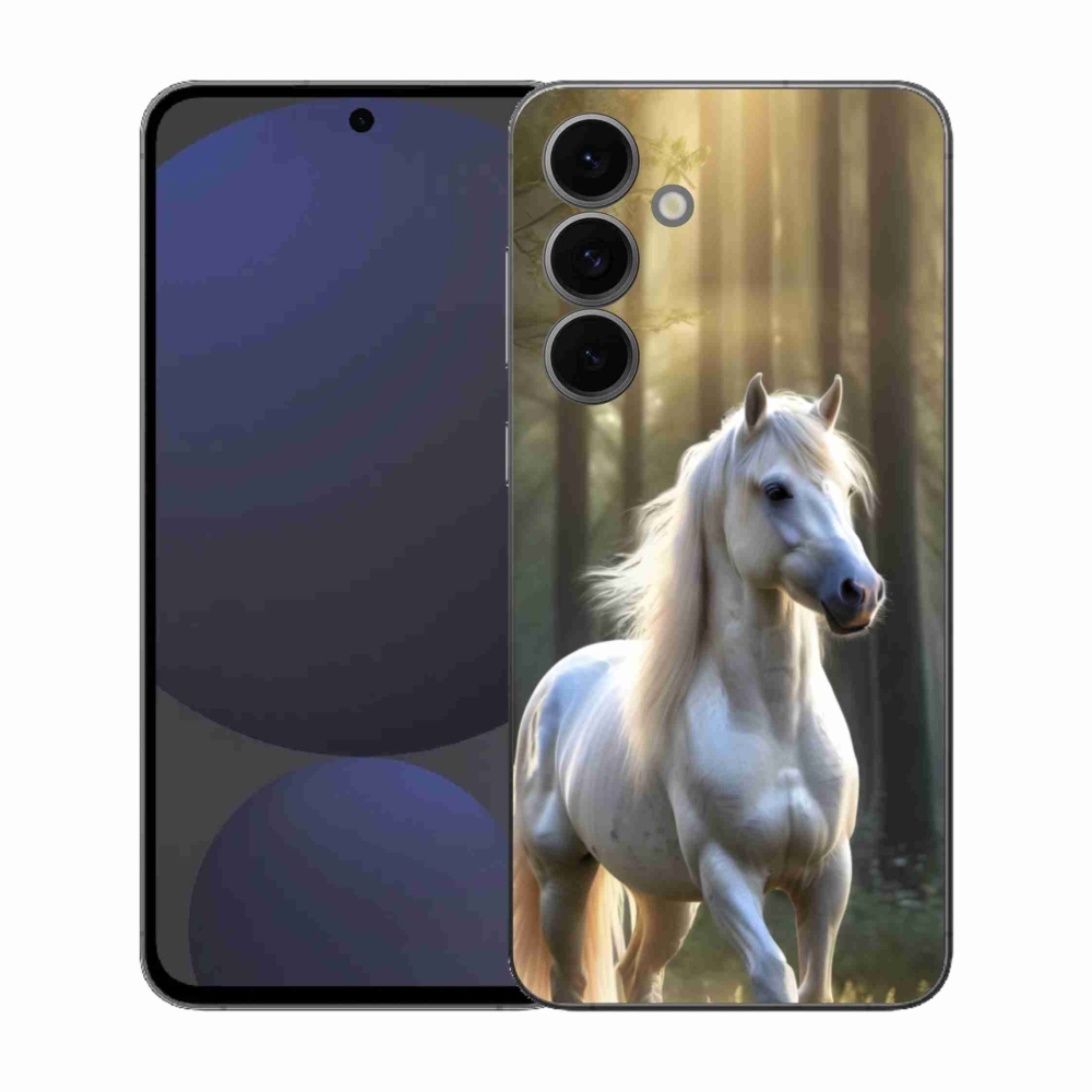 Zselés borítás mmCase Samsung Galaxy S25 FE - fehér ló 3