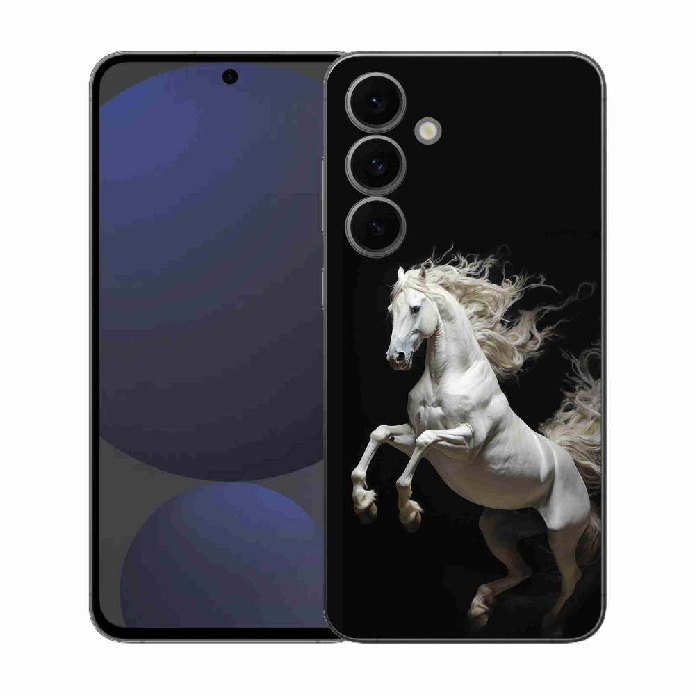 Zselés borítás mmCase Samsung Galaxy S25 FE - fehér ló 4