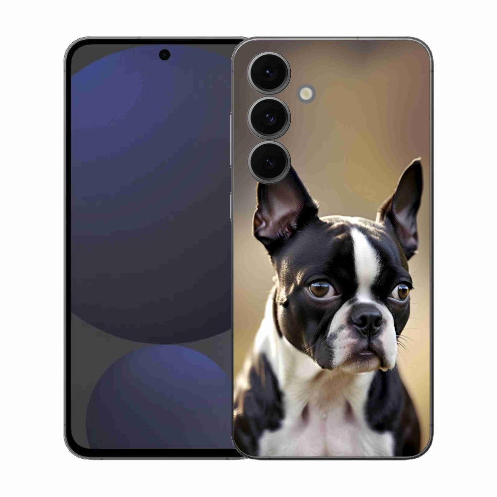 Gél borítás mmCase Samsung Galaxy S25 FE készülékhez - Boston Terrier