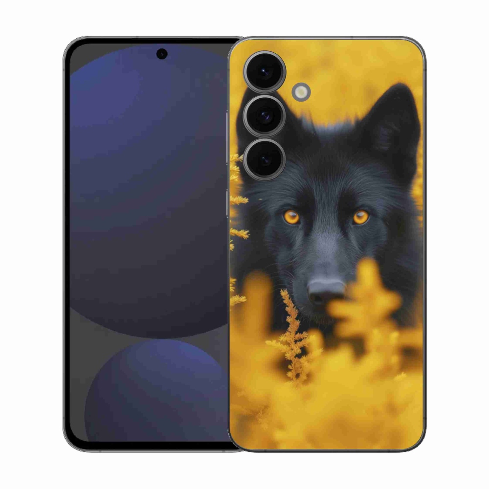 Zselés borítás mmCase Samsung Galaxy S25 FE - fekete farkas 2