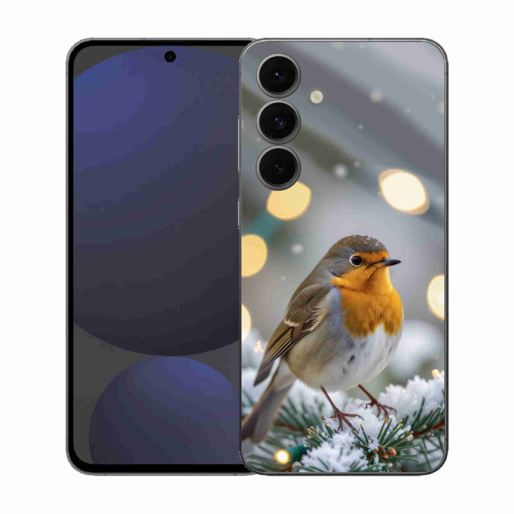 Zselés borítás mmCase Samsung Galaxy S25 FE - piros télen