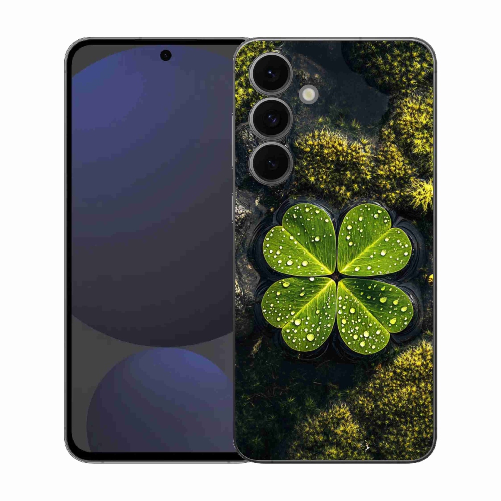 Zselés borítás mmCase Samsung Galaxy S25 FE - négylevelű lóhere