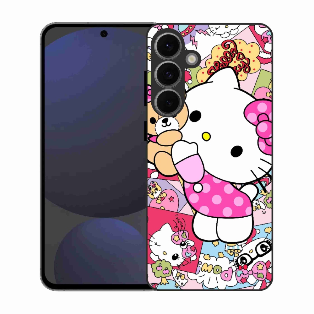 Gél borítás mmCase Samsung Galaxy S25 FE készülékhez - aranyos cica