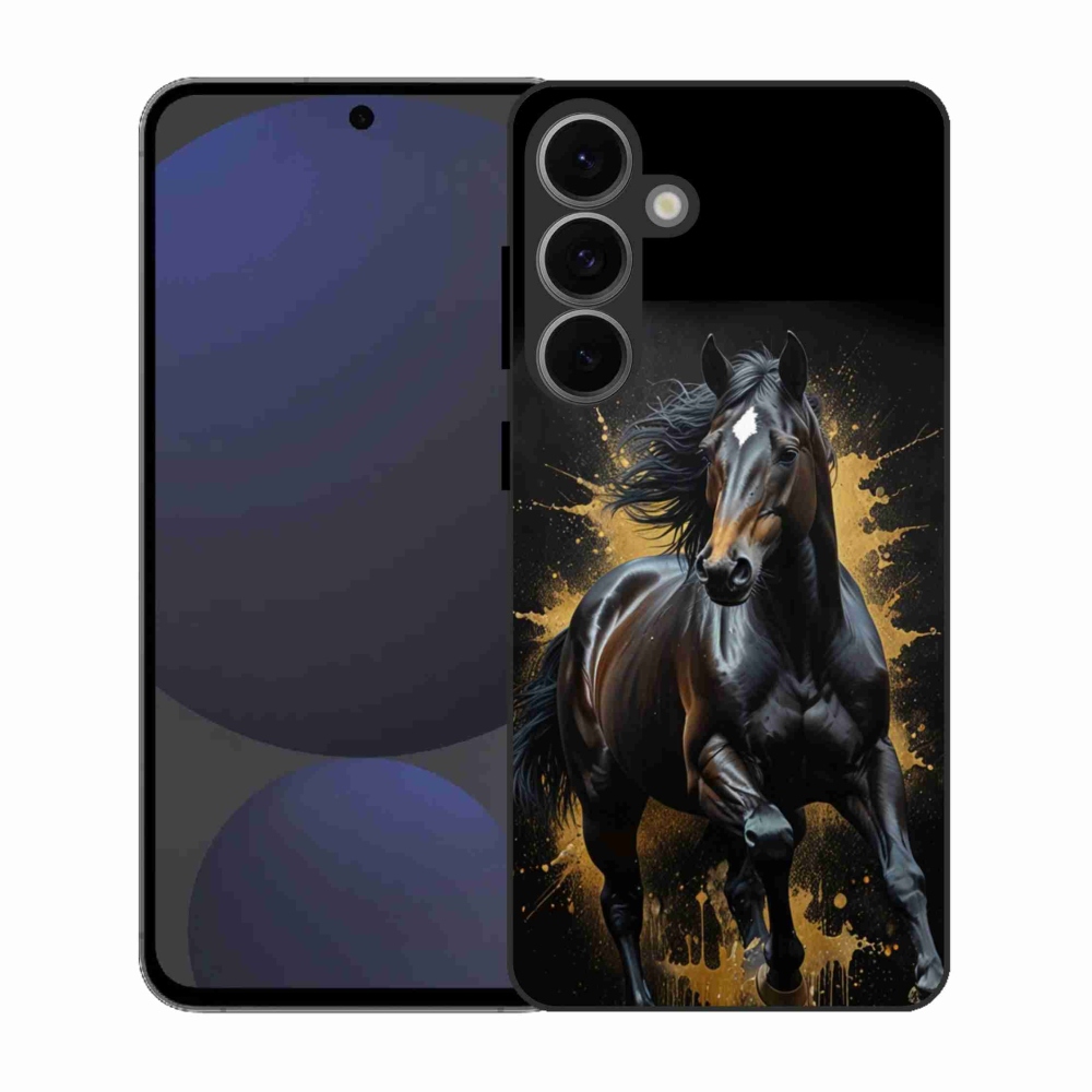 Zselés borítás mmCase Samsung Galaxy S25 FE - elegáns fekete ménes
