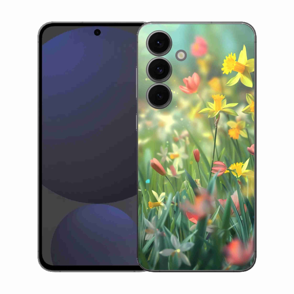 Gél borítás mmCase Samsung Galaxy S25 FE - tavaszi virágok