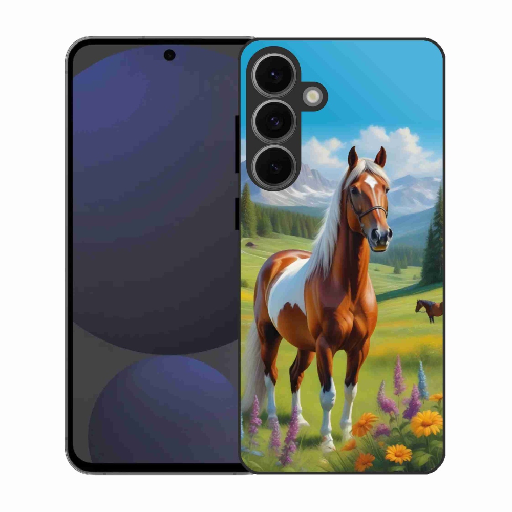 Zselés borítás mmCase Samsung Galaxy S25 FE - ló a réten