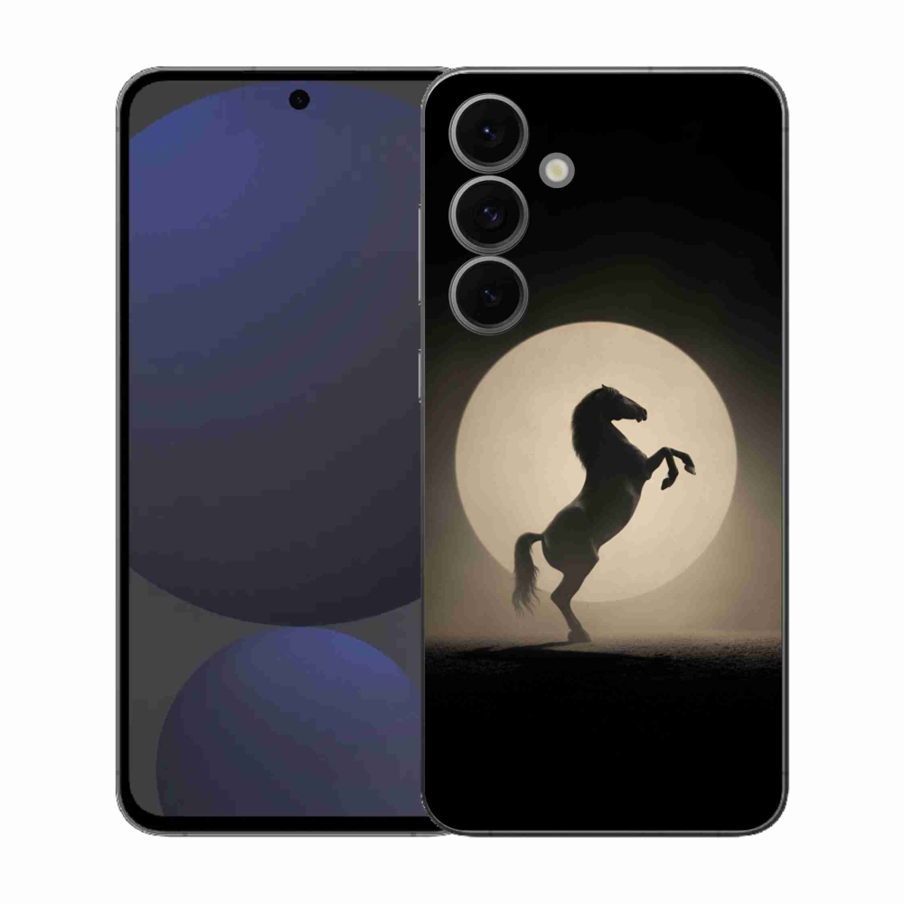 Zselés borítás mmCase Samsung Galaxy S25 FE készülékhez - ló sziluettben