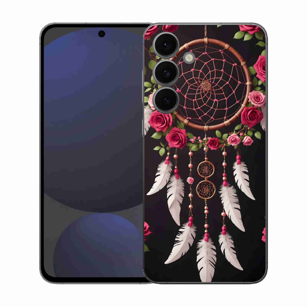 Gél borítás mmCase Samsung Galaxy S25 FE készülékhez - álomfogó rózsákkal