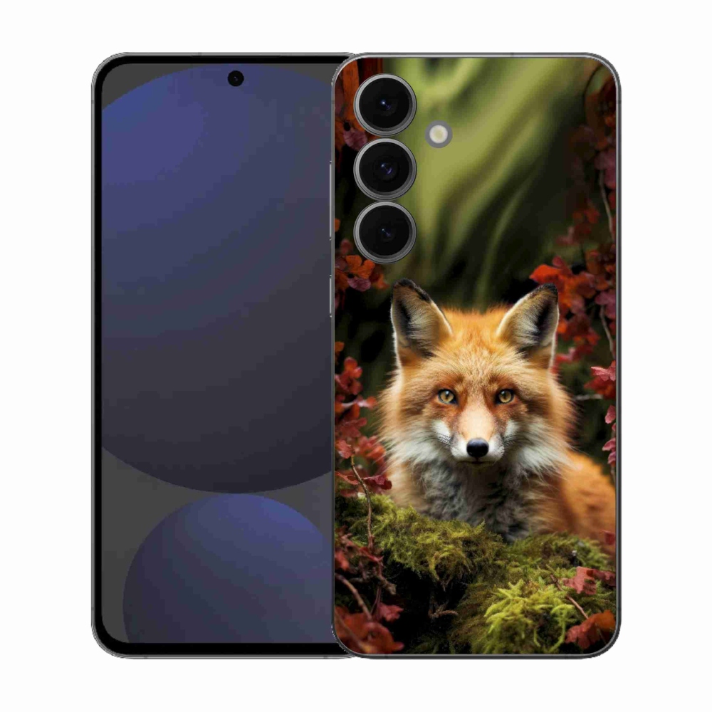 Zselés borítás mmCase Samsung Galaxy S25 FE - róka az erdőben