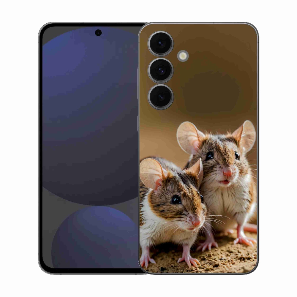 Zselés borítás mmCase Samsung Galaxy S25 FE - egér duóhoz