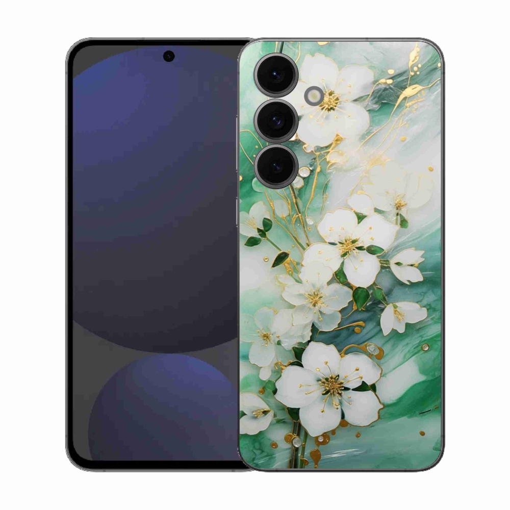 Gél borítás mmCase Samsung Galaxy S25 FE - finom virágok